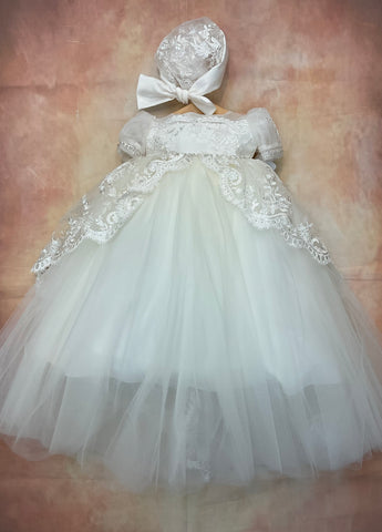 Anita Christening Gown by Piccolo Bacio Couture