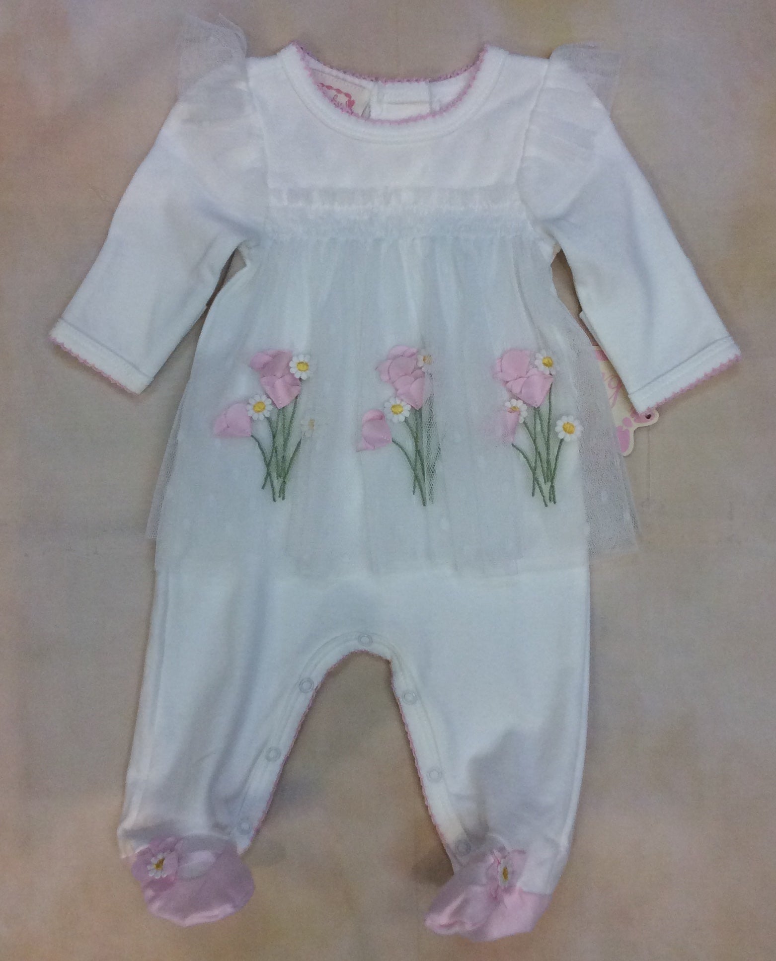 Baby Girl Footed layette take me home BCDCHN305-Biscotti Inc-Nenes Lullaby Boutique Inc