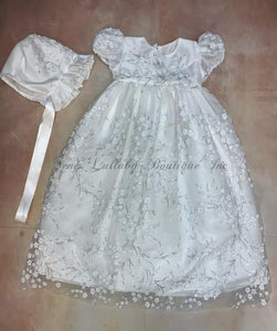 Marguerite CH268DWMD Girls Christening gown-Macis Christening Designs-Nenes Lullaby Boutique Inc