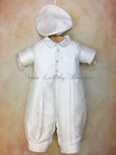 Load image into Gallery viewer, Bernard Shantung Boys Christening outfit by Piccolo Bacio - Nenes Lullaby Boutique Inc