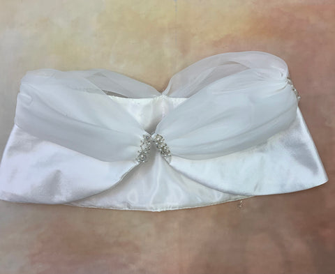 Christie Helene Silk & Organza Cape - Nenes Lullaby Boutique Inc