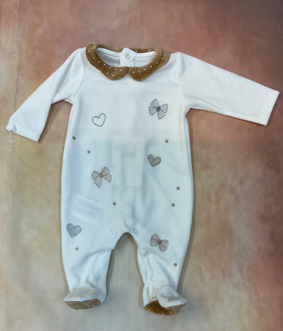 Velvet footed one-piece ECOFRIENDS newborn by Mayoral Baby USA