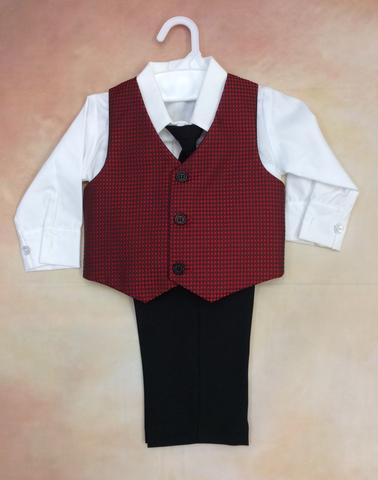 CLT563 Boys four piece Holiday outfit-Nenes Lullaby Boutique Inc-Nenes Lullaby Boutique Inc