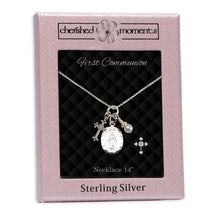Load image into Gallery viewer, First Communion Miraculous Medal Necklace for Girls &amp; Kids