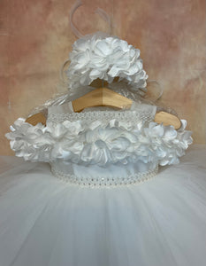 Linda Girls Christening Gown by Piccolo Bacio Couture