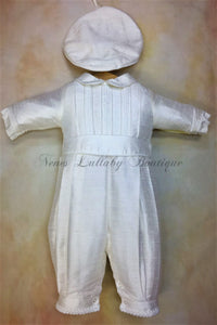 PB_Little_Prince_sk_ls_lp, Little Prince Silk Christening outfit by Piccolo Bacio-Piccolo Bacio Christening-Nenes Lullaby Boutique Inc