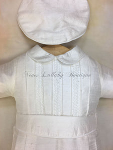 PB_Little_Prince_sk_ls_lp, Little Prince Silk Christening outfit by Piccolo Bacio-Piccolo Bacio Christening-Nenes Lullaby Boutique Inc