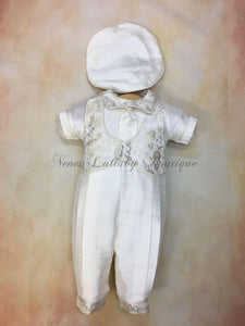 Lucas 100% Silk Boys Christening suit by Piccolo Bacio PB_lucas_sk_lp-Piccolo Bacio Christening-Nenes Lullaby Boutique Inc