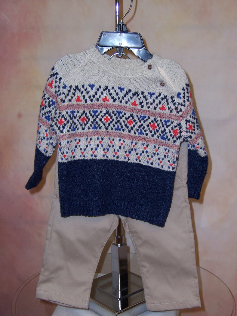 ML2590 Boys two piece sweater & pant set-Nenes Lullaby Boutique Inc-Nenes Lullaby Boutique Inc