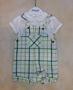 Baby Boy short coverall & shirt set MY1678-Nenes Lullaby Boutique Inc-Nenes Lullaby Boutique Inc