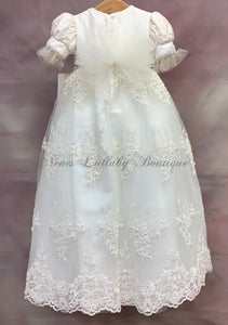 Nikki by Piccolo Bacio Girl Lace Christening / Baptism  Gown