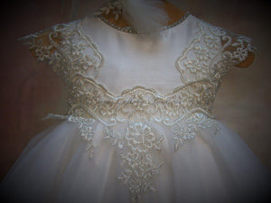 Magdalena Christening Gown by Piccolo Bacio-Piccolo Bacio Christening-Nenes Lullaby Boutique Inc