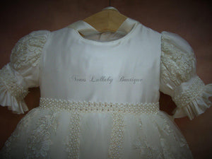 Martina Christening Gown by Piccolo Bacio-Piccolo Bacio Christening-Nenes Lullaby Boutique Inc