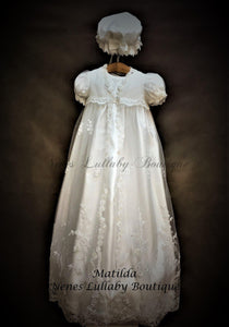 Piccolo Bacio Girls Christening Gown Matilda-Piccolo Bacio Christening-Nenes Lullaby Boutique Inc