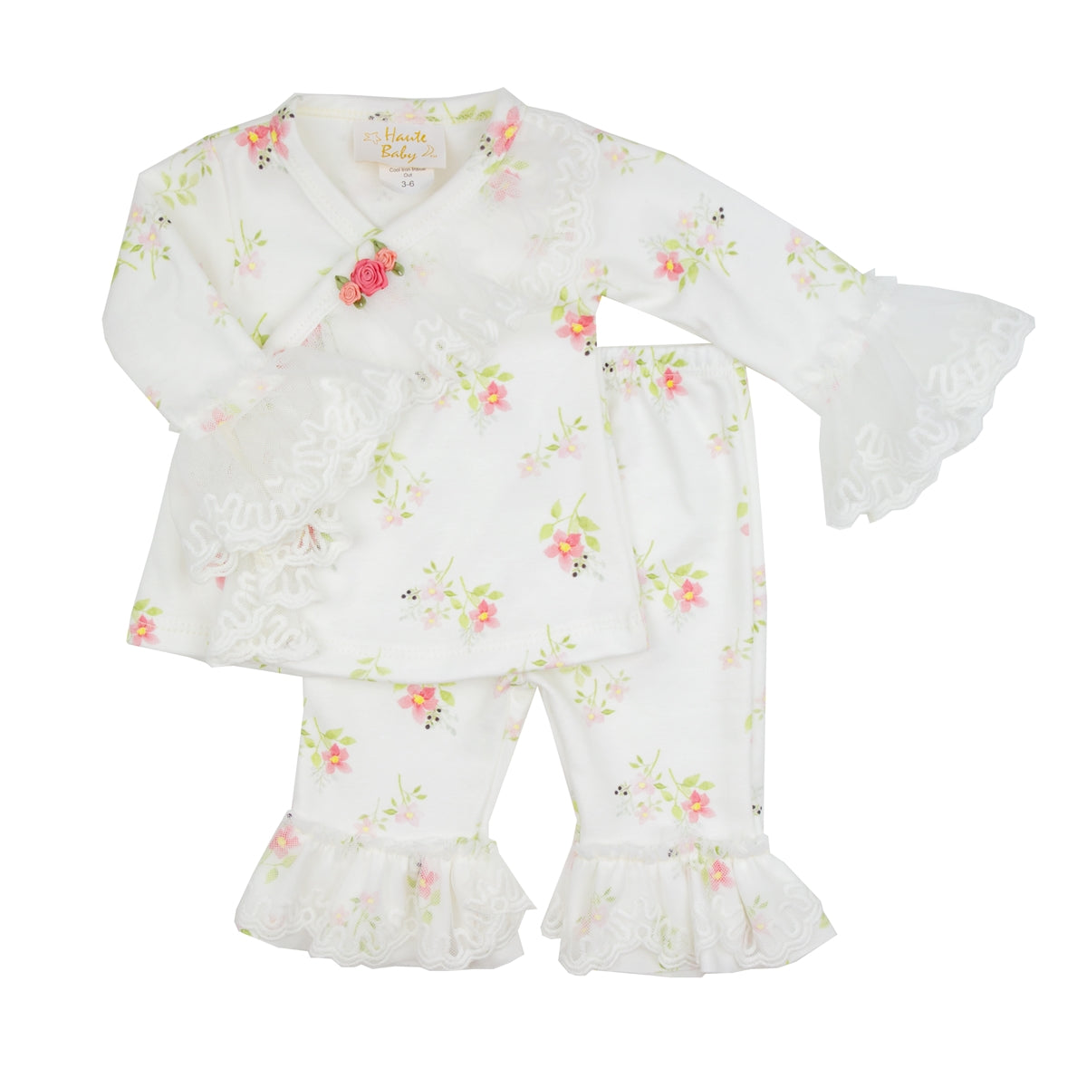 Tiny Petals Criss Cross Set HB_STP04-Haute Baby-Nenes Lullaby Boutique Inc