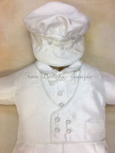 Load image into Gallery viewer, PB_Willie Shantung Christening outfit by Piccolo Bacio PB_Willie_sh_ls_lp-Piccolo Bacio Christening-Nenes Lullaby Boutique Inc