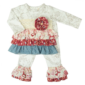 YAG05 BABY GIRL AUTUM GRACE SWING SET BY Haute Baby-Haute Baby & Frilly Frocks-Nenes Lullaby Boutique Inc