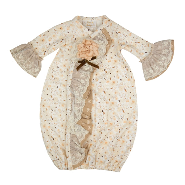 YCC01 Baby C'est Chic baby layette Gown by Haute Baby-Haute Baby & Frilly Frocks-Nenes Lullaby Boutique Inc