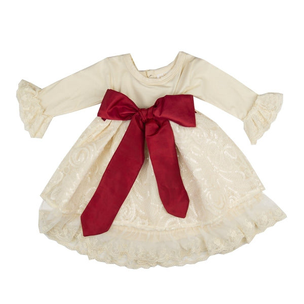 YHS02 Girls Holiday Sparkle Dress by Haute Baby-Haute Baby & Frilly Frocks-Nenes Lullaby Boutique Inc