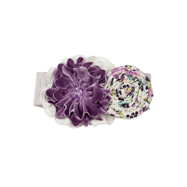 YPP08 Plum Perfect headband by Haute Baby-Haute Baby & Frilly Frocks-Nenes Lullaby Boutique Inc