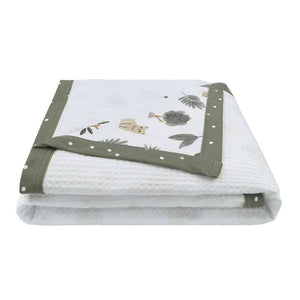 Cot Waffle Blanket - Forest Retreat