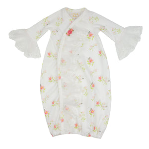 Tiny Petals Baby Gown HB_STP01-Haute Baby-Nenes Lullaby Boutique Inc