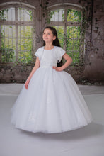 Load image into Gallery viewer, Girl White or Ivory Communion Dress by Sweetie Pie Style# 4063 Tea or Full Length