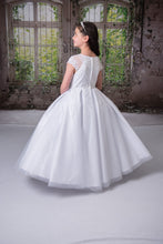 Load image into Gallery viewer, Girl White or Ivory Communion Dress by Sweetie Pie Style# 4064D Tea or Full Length