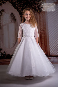 Sweetie Pie Communion Dress Style #4088T Tea Length