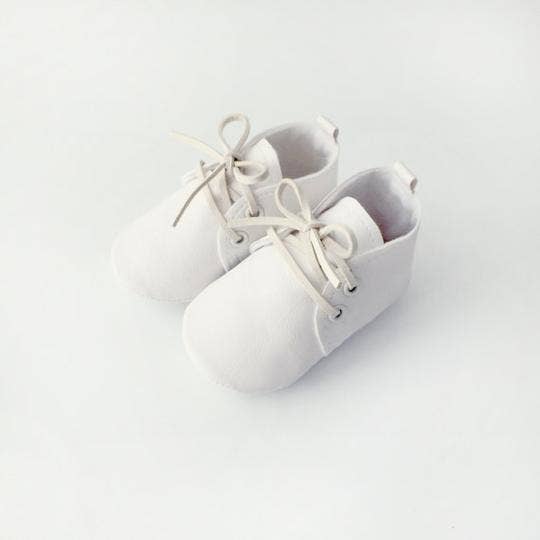 vegan leather baby booties